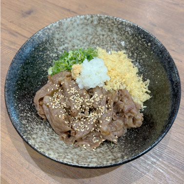 黒毛和牛の肉おろしぶっかけうどん